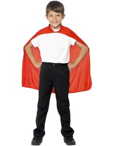 Rød Superhelt Kappe til Barn
