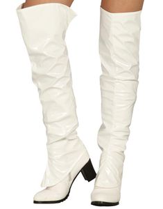 Hvite Skoovertrekk i Lakkimitasjon