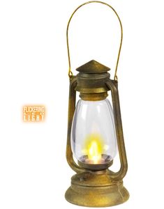 "Parafinlykt" med Lysende LED Flamme 33 cm