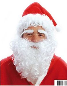 Julenisse Parykk m/Lue & Øyenbryn