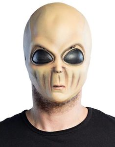 Alien Latexmaske med Store Øyne