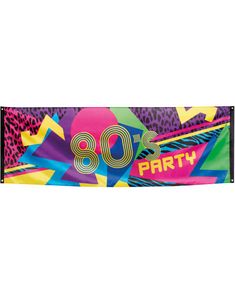 Gigantisk 80-talls Banner 74x220 cm - Back to the 80's 