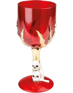 Dødelig Drikke - Rødt Glass i Hardplast