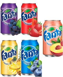 Taste Them All - Fanta Boks USA Import - Fem Smaker - Pakketilbud
