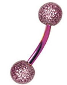 Zircon UV Pink - 1,2 x 8 mm Øyenbrynspiercing