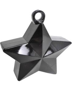 Ballongvekt med Stjerneform - Metallisk Svart