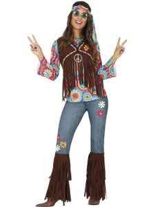 B-VARE! Komplett Hippie Kostyme til Dame - S