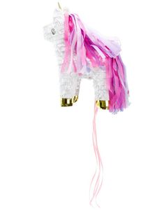 Hvit Enhjørning Pinata 34x24 cm