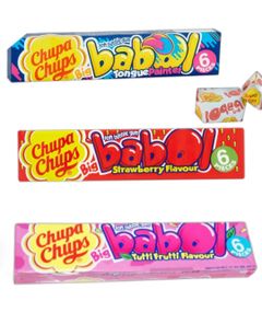 Taste Them All - Chupa Chups Babol Tyggegummi - Tre Smaker - Pakketilbud