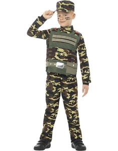 Militærkostyme til Gutt 3 Deler