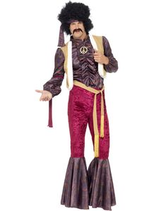 Kjempetøft Hippiekostyme til Mann