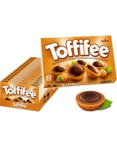 15 stk Toffifee - Hasselnøtt i Karamell med Nougat og Sjokolade - Hel Eske 1,87 Kg