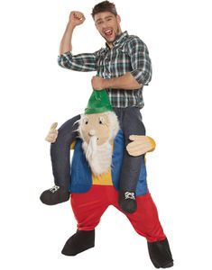 Gnom Piggyback Unisex Kostyme