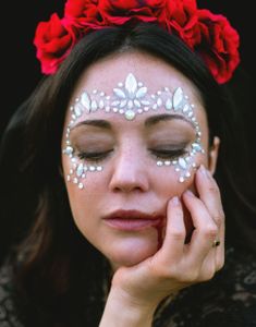 Ansikt Juveler 15x9 cm - Lyser i Mørket