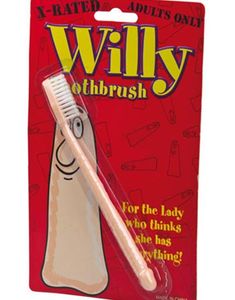 Hudfarget Penis-Formet Tannbørste