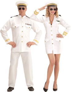 Parkostyme - Hvite Pilotkostymer
