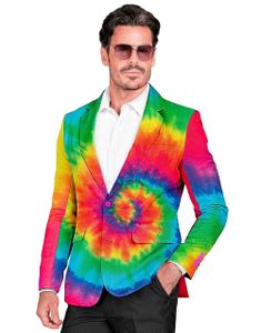 UV Glow Tie Dye Kostymejakke til Herre