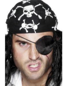 Sort Pirat Patch (Kostyme Tilbehør)