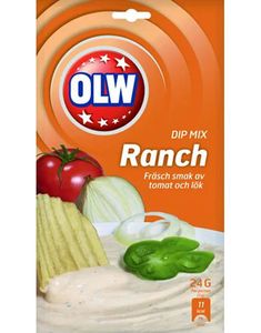 OLW Ranch Dipmix 21 gram - Smak av Tomat og Løk