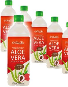 24 stk Aloe Vera and Lychee Juice Drink - Chin Chin - Hel Eske 12 Liter (Taiwan)