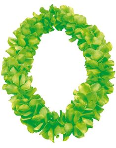 Fluffy Grønn Hawaii-Krans