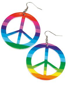 Regnbuefarget Hippieøredobber