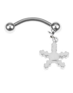 Snowcrystal - 1,2 x 9 mm Øyenbrynspiercing