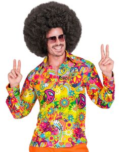 60-talls Groovy Hippie Kostymeskjorte til Herre