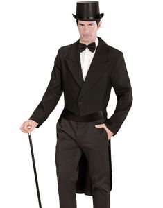 Svart Tailcoat Kostymejakke til Mann