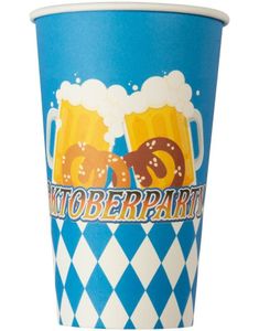 6 stk Oktoberparty Store Papirkopper