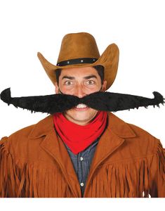 Svart Mega Bart 55 cm