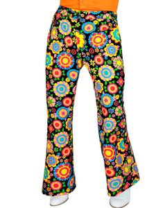 Blomstrete Hippie Kostymebukse til Herre