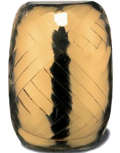 20 meter Gullfarget Metallic Ballongbånd / Gavebånd - 5 mm Bred