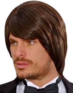 Brun Adam Deluxe Parykk - Kan Styles!