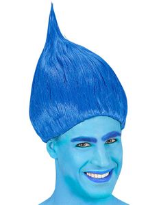 Blå Trolls Inspirert Parykk