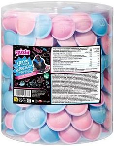 290 stk Flying Saucers Bubblegum - STOR Boks UFOer med Bubblegum Smak