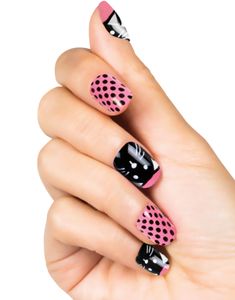 24 stk Kattepus/Polka Dot Løsnegler