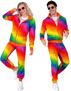 Pixelert Regnbuefarget Grilldress til Voksen