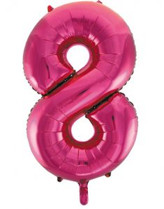 Tallet 8 - Rosa JUMBO Folieballong 86 cm