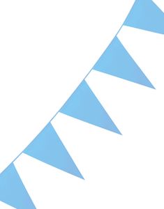 Lys Blått Banner med Store Vimpel Flagg 10 meter 