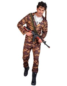 Brunt Soldat Kostyme