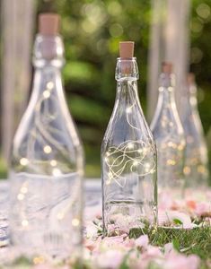 Propp med LED-lyslenke til Flasker