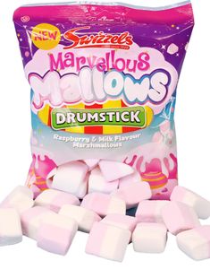 Pose med Swizzels Marvellous Drumstick Mallows - Marshmallows med Smak av Drumstick 100 gram