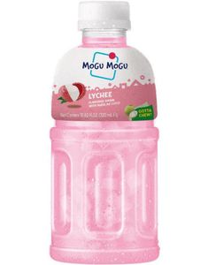 Mogu Mogu Nata De Coco Lychee - Litchijuice med Kokosgelebiter 320 ml (Thailand)