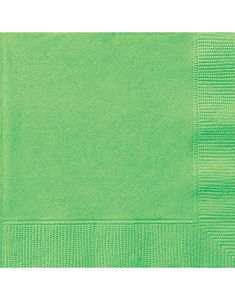 20 stk Små Limegrønne Servietter 25x25 cm