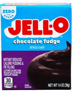 Jell-O Chocolate Fudge - Sukkerfri Gelé Dessert - 39 g (USA Import)