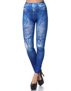 Kul Tights med Hodeskalle og Blomster 