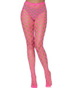 Rosa 80-talls Tights m/ Store Ruter