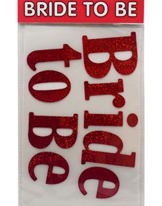 Rosa Glitrende Bride to Be Strykemerke