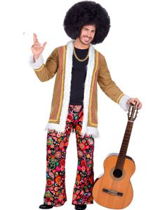 Woodstock Hippiekostyme til Mann med Jakke og Bukse
